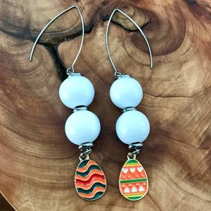 🆕Easter Egg Dangle Earrings- Hand Painted